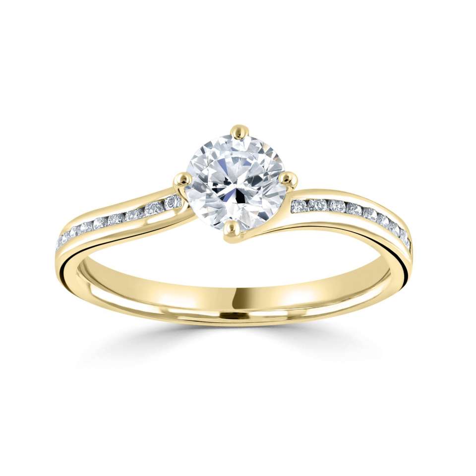 Brilliant Cut Twist Diamond Engagement Ring – Wongs Jewellers